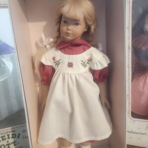Charming Doll with Red and White Dress